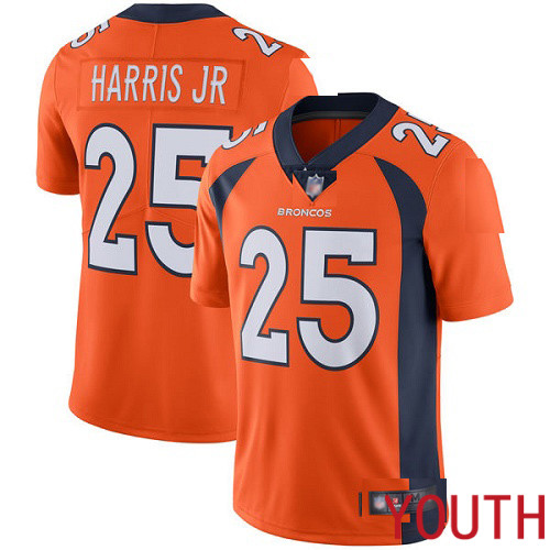 Youth Denver Broncos 25 Chris Harris Jr Orange Team Color Vapor Untouchable Limited Player Football NFL Jersey
